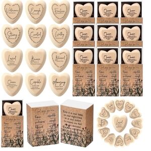 29 pc. Wood Color Christian Gift Wooden Religious Pocket Hug Hearts